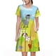 thumbnail image 1 of Disketp Farm Animals 3 para Vestido de Manga Corta para Mujeres, Vestidos de Verano para Mujeres, Casual y Holgado para la Playa, 1 of 6