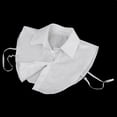 thumbnail image 3 of Blanca Con Cuello Desmontable jinwen Mujer Cuello Camisero, 3 of 7