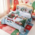thumbnail image 3 of Manfei Retro Xmas Christmas Tree Quilt King,Winter Holiday King Coverlet Set,3-Piece,1 Bedspread and 2 Pillowcases, 3 of 7