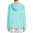 thumbnail image 3 of Athletic Works Women's Faux Sherpa Pullover Hoodie, 3 of 5