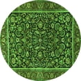 thumbnail image 1 of Ahgly Company Indoor Round Persian Green Traditional Area Rugs, 6' Round, 1 of 1