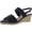 Navy Super Suede, variant on Womens Mariella Woven Faux Suede Espadrilles