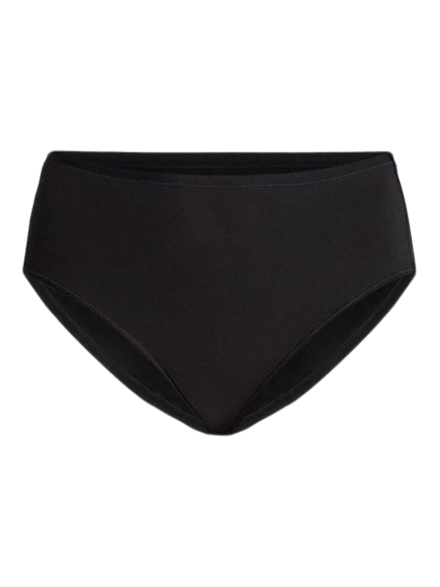 Joyspun Women's Plus Cotton-Blend Hi-Cut Panties, 3-Pack, Sizes 1X-5X