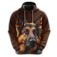 thumbnail image 5 of Sudadera con estampado de cara de perro divertida, sudadera con capucha de bulldog francés y corgi para hombre, chándal con pastor alemán y dachshund, sudaderas con capucha para perros, 5 of 5