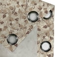 thumbnail image 3 of Ambesonne Ivory Grommet Curtain Single Panel, Autumn Leaves Branches, 50"x60", Cream Umber Cocoa, 3 of 5