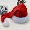 thumbnail image 2 of Gorro largo de felpa de 75cm para disfraz de Navidad, disfraz de Cosplay, gorro de Papá Noel para regalo para adultos, decoración navideña de Año Nuevo 2023, 2 of 4