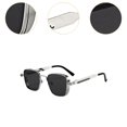 thumbnail image 6 of Abbraccia Quadratical Sunglasses for Women with Glasses Costing Accessories Steampun Glasses Sunglasses for Outdoor Party Fishing Outdoors and Gray Lens, 6 of 9