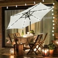 thumbnail image 6 of 7.5 ft Solar Umbrella, 18 LED Lighted Patio Umbrella, Table Market Umbrella, 6 of 15