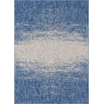 thumbnail image 3 of Unique Loom Outdoor Modern Collection Area Rug - Ombre (7' 1" x 10' Rectangle Blue/Ivory), 3 of 8