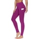 thumbnail image 1 of THE GYM PEOPLE Pantalones de yoga gruesos de cintura alta con bolsillos, control de barriga, entrenamiento, correr, yoga, leggings para mujer, 1 of 4