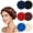 Red, Navy Blue, Dark Blue, Brown, Black, Beige, variant on 6 Pieces Sleep Cap Satin Bonnet Sleeping Hat Soft Elastic Night Hair Cover for Women Girls