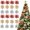 Gold, variant on 10Pcs Poinsettia Artificial Christmas Flowers with Clips, 5.5" Xmas Tree Decoration Ornaments Glitter Poinsettias Flower for Wreath Garland New Year Wedding Home Party  Red