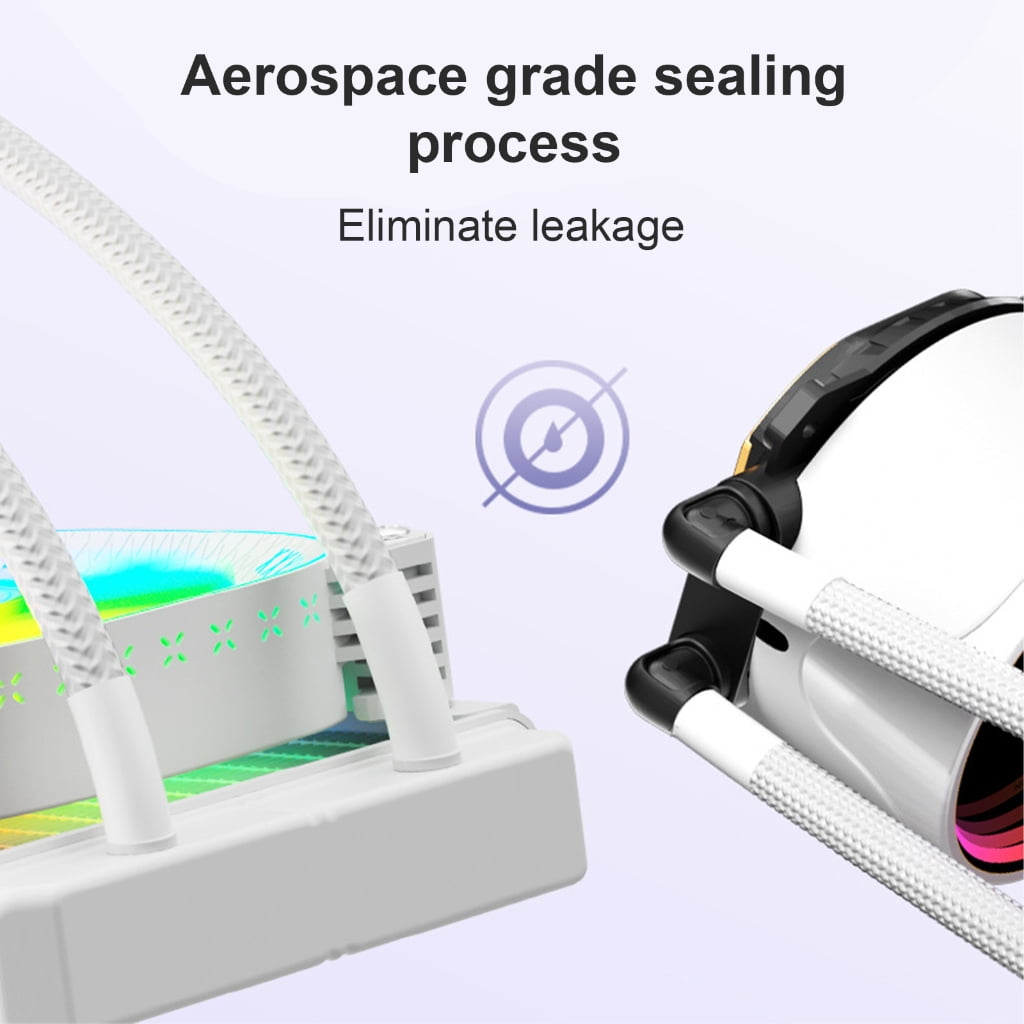 Liquid CPU Coolers with ARGB and High Performances Computer Liquid Water Cooling Radiators for Gamers