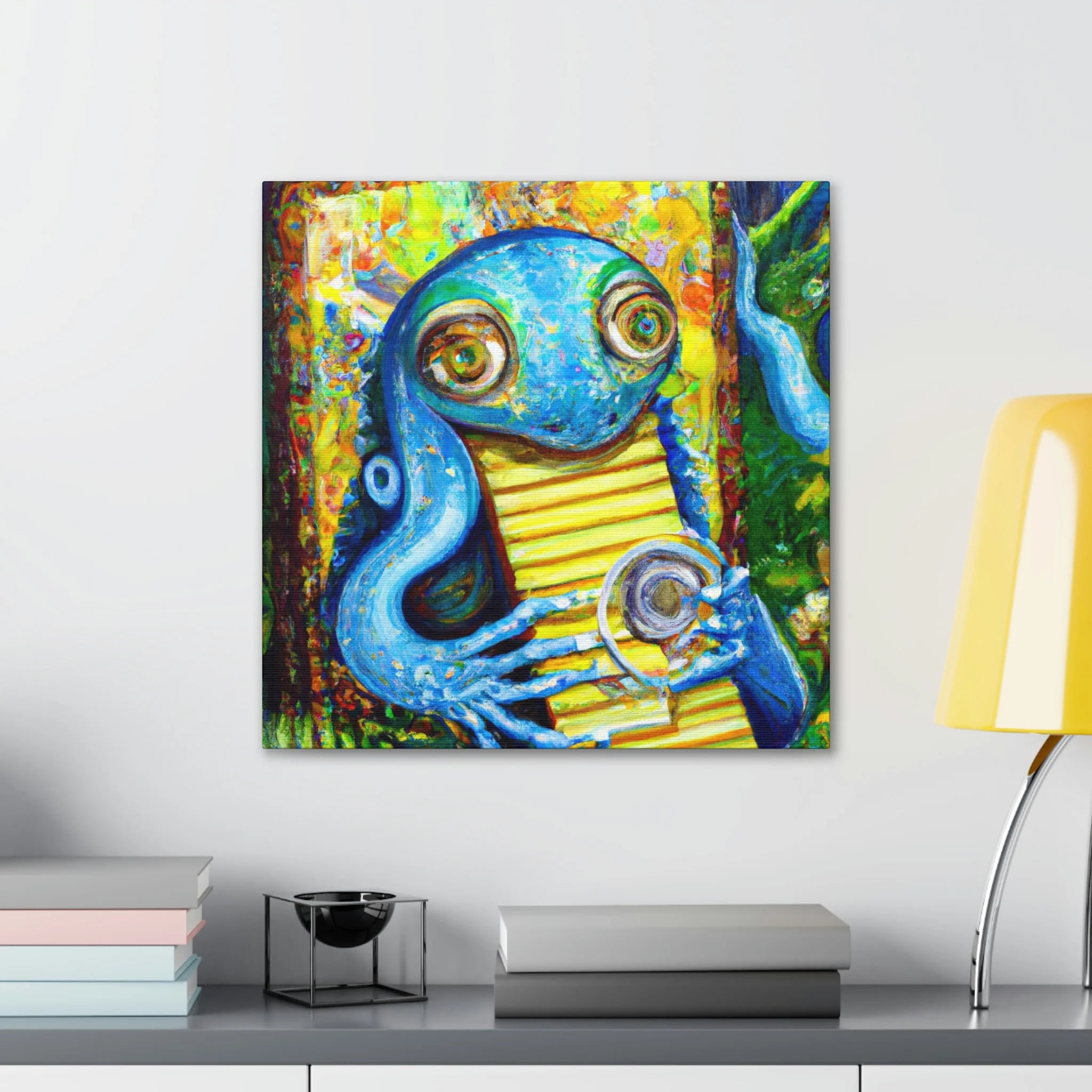 Harmonica in Colorful Vibes - Canvas