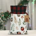 thumbnail image 5 of Rocae Watercolor Ladybug Print Christmas Drawstring Linen Gift Bag with Drawstrings Treat Bag Goody Present Bags for Christmas Party Favor, 5 of 8