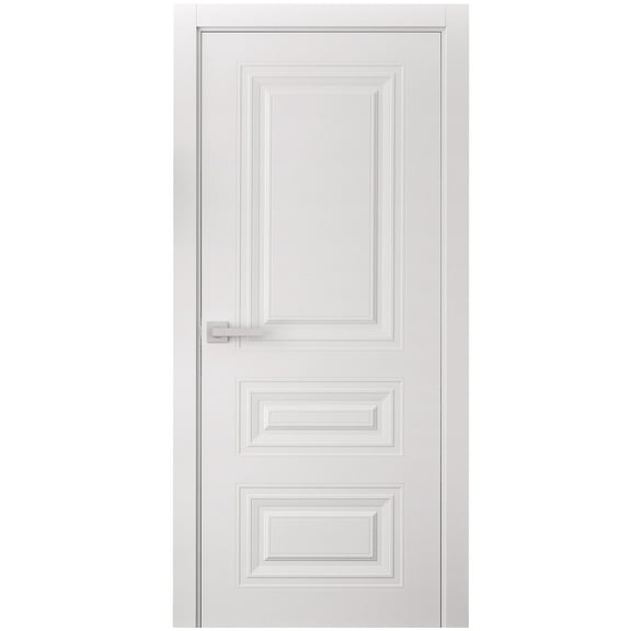 Interior Door 36 x 80 inches | SELECT 3329 White | Single Regular Panel Frame Handle | Bathroom Bedroom Doors