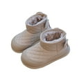 thumbnail image 2 of UQJfacai Boys Girls Winter Snow Boots Warm Faux Fur Lined Toddler Boots Non Slip Ankle Booties Fuzzy Classic Outdoor Low Shoes, 2 of 9