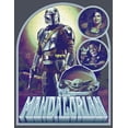 thumbnail image 2 of Women's Star Wars: The Mandalorian The New Plan Racerback Tank Top Navy Blue Heather Large, 2 of 4