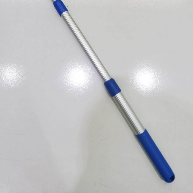 Aluminum Spa Swimming Pool Telescoping Handle Pole Adjustable 3 Section Blue for Leaf Net Professional