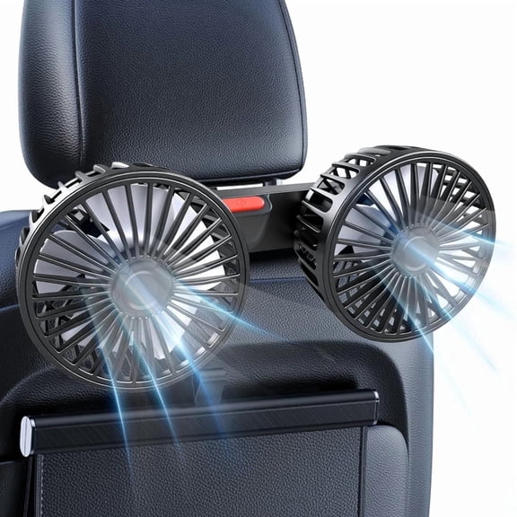 HEEYCEM Car Fan, 3-Speed, Ultra-Quiet, 5V Powerful Electric Air Circulation Fan for SUV, Truck, Sedan