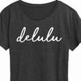 thumbnail image 3 of Instant Message - Delulu - Women's Short Sleeve Graphic T-Shirt, 3 of 6