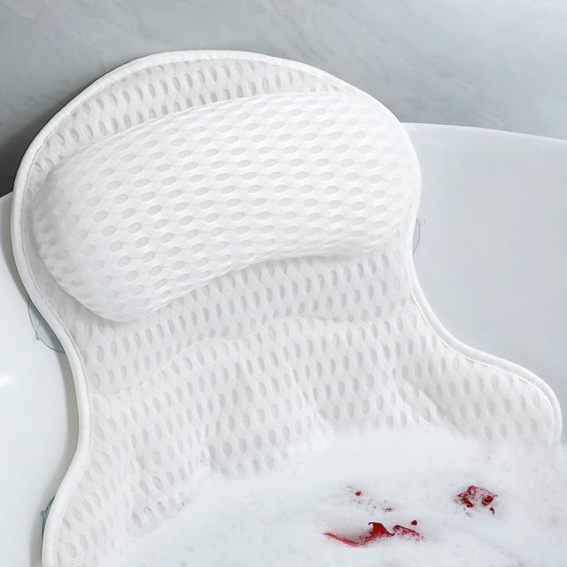Almohada de baño Aleponna Luxury para bañera con malla de aire 4D