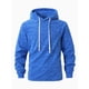 thumbnail image 4 of Dolkfu sudaderas de forro polar para hombres, sudadera sólida con cordón, casual, suelta, camisetas de pullover para hombres L, 4 of 9