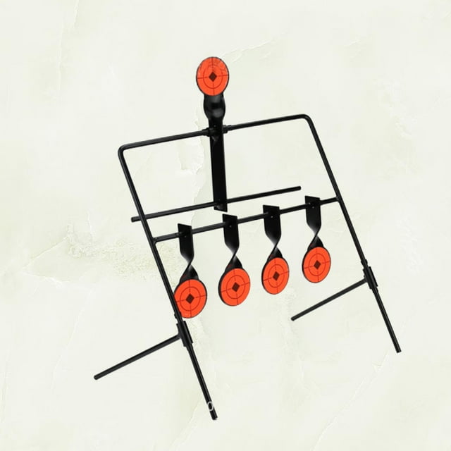 UPGRATOR 5Pack Metal Targets for Shooting Practice Tool Round Black 13.6x10.2in