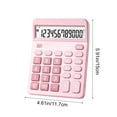 thumbnail image 3 of Talking Calculator with Tactile Feedback, Solar & Battery Dual Power, 12 Digit Display, Pink Portable for Stu-dents & Accounting, Non-Slip Base, 3 of 6