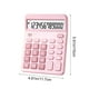 thumbnail image 3 of Calculadora de 12 dígitos con sensación de teclado mecánico simulado, fuente de alimentación dual solar y de batería, calculadora de oficina, calculadora de escritorio portátil con almohadilla antide, 3 of 6