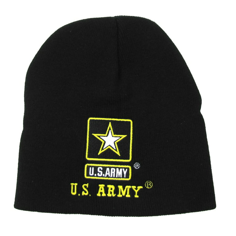 pille Bekræftelse søn Officially Licensed US Army Winter Beanie Embroidered Military Veteran Hat  Ski Skull Cap - Walmart.com