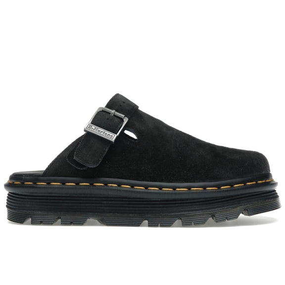 Dr. Martens Men's Zebzag Suede Slingback Platform Mule Black Shoes, from StockX