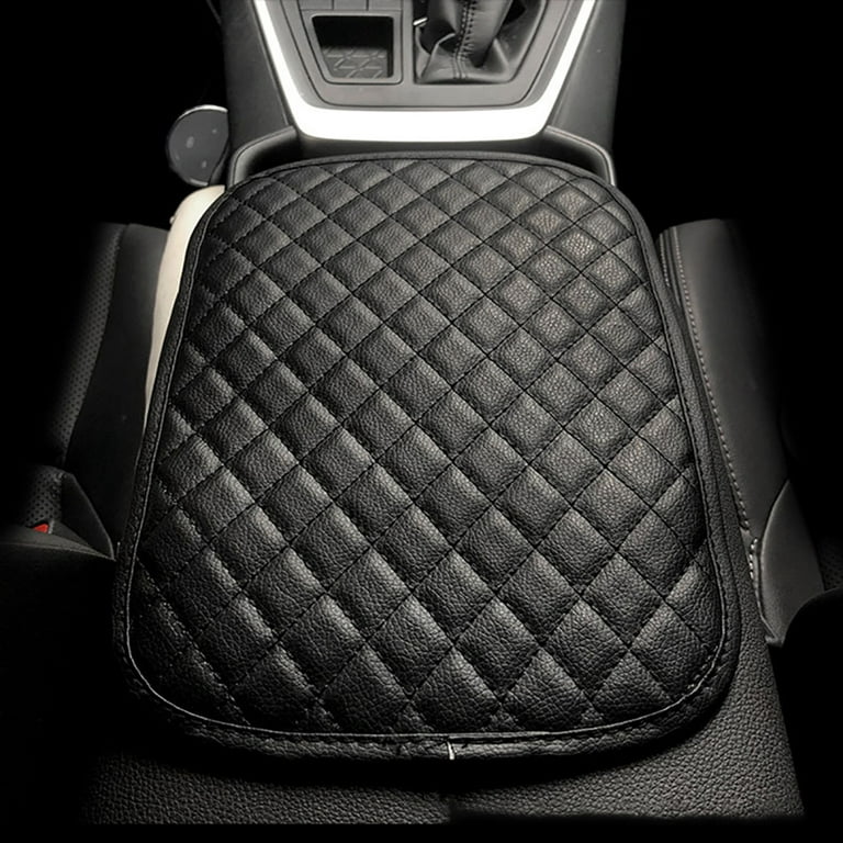 Auto Center Console Cover, Car Armrest Box Pad, Skin-Friendly Washable  Cotton Cloth, Anti-Slip, Armrest Cover Protector for Vehicle SUV Truck Car,  Black , leather car armrest box pad