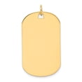 thumbnail image 6 of 14k Yellow Gold Solid Plain .027 Gauge Engraveable Dog Tag Disc Charm Pendant, 6 of 7