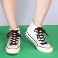 thumbnail image 5 of 1pair Double Layers Flat Boot Shoe Laces Strings Brown for Sneakers Tennis Shoes, 5 of 6