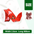 thumbnail image 2 of Cinta Cinta de envoltura navideña Cinta decorativa para manualidades navideñas para decoraciones festivas del hogar, 2 of 5