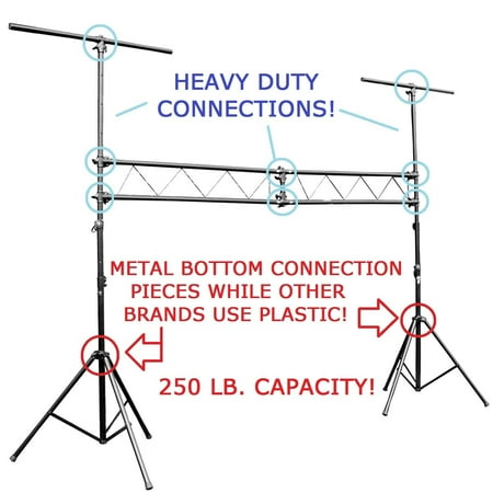 CEDARSLINK LK-LTST 10' DJ PORTABLE LIGHT LIGHTING T BAR STAND TRUSS PACKAGE