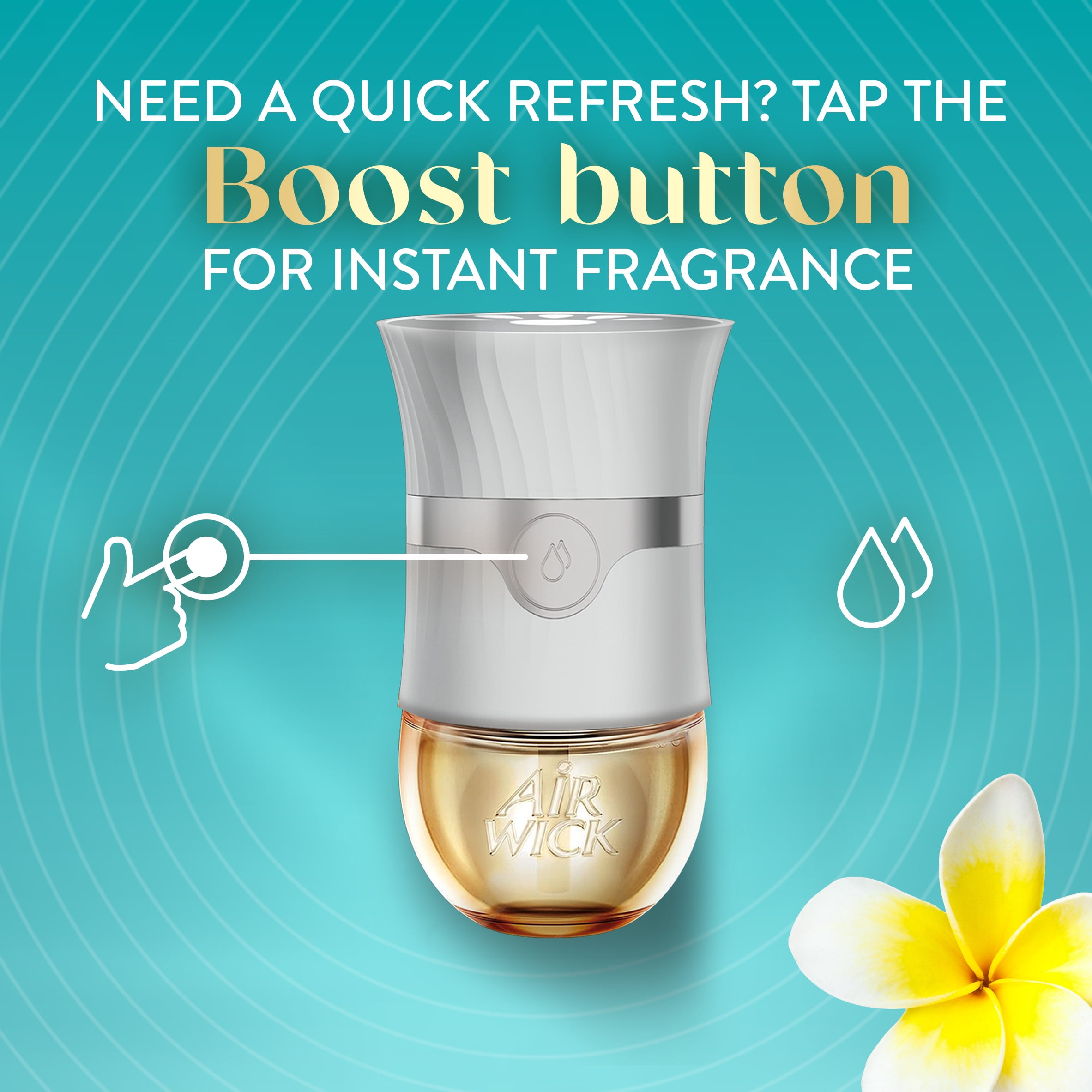 (6 pack) Air Wick Plug-in Vibrant Scented Oil Air Freshener Warmer Refills Island Coconut and Warm Sands 3 Count