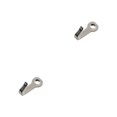 thumbnail image 1 of Scienceny Gancho para llaves Mini perchas Montado en la pared Usable Colgando Heavy Duty Ganchos Bolsa Bolso Cocina Hogar Níquel blanco Níquel blanco 2piezas, 1 of 6