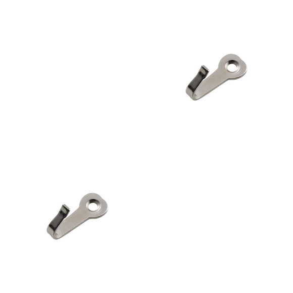 Scienceny Gancho para llaves Mini perchas Montado en la pared Usable Colgando Heavy Duty Ganchos Bolsa Bolso Cocina Hogar Níquel blanco Níquel blanco 2piezas