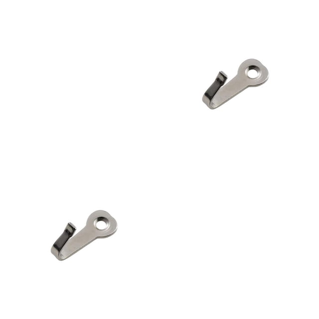 Scienceny Gancho para llaves Mini perchas Montado en la pared Usable Colgando Heavy Duty Ganchos Bolsa Bolso Cocina Hogar Níquel blanco Níquel blanco 2piezas