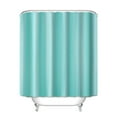 thumbnail image 5 of Vikakiooze Blue Shower Curtain, Design And Polyester, Quick-Drying, Weighted Hem, Short Shower Curtains Set for Bathroom, Durable And Washable, 5 of 7
