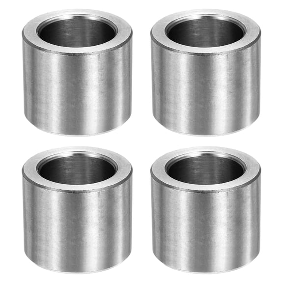 Uxcell 4pcs M16 Metal Spacers, M16 IDx24mm ODx20mm Length Stainless Steel Spacer Round Unthreaded Standoff Bushing Plain Finish for Screw Bolts, Silver 16x24x20mm