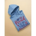 thumbnail image 3 of Proud To Be An American Hoodie Women -Image by Shutterstock, Female Large, 3 of 4