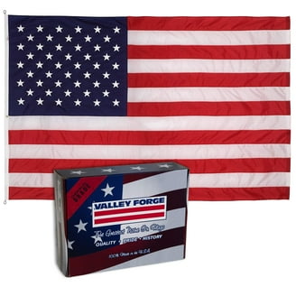 Valley Forge US4PN American Flag, 4'x6', Red,White,Blue - Walmart.com
