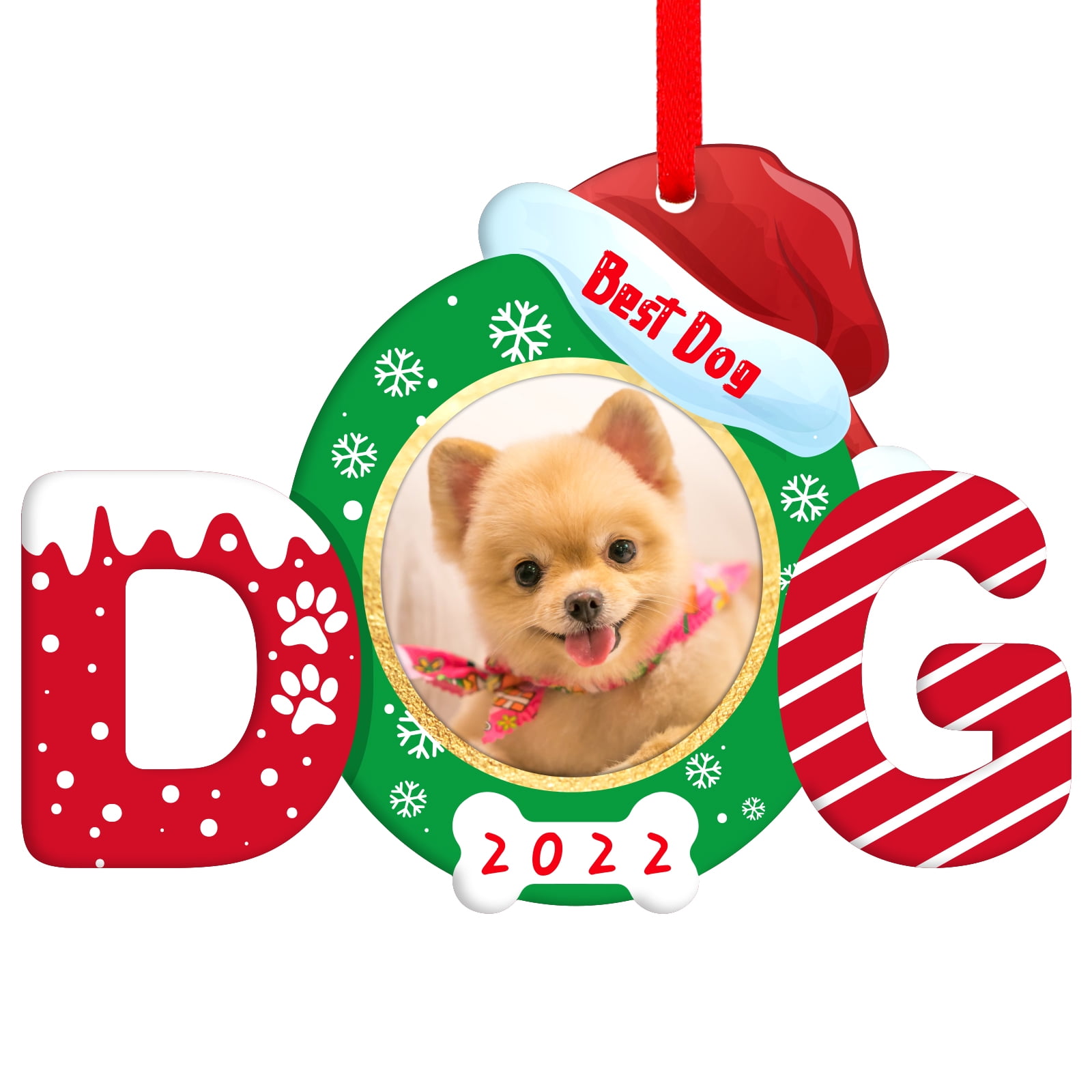 WaaHome Picture Frame Dog Christmas Ornaments 2022 Best Dog Ornaments waahome-picture-frame-dog-christmas-ornaments-2022-best-dog-ornaments