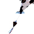 thumbnail image 4 of Delfín Cometa Suave Tela Nailon Cuerda Cometa Animada Pesca Cometa Inflable Juguete Al Aire Libre Pulpo Voladora 120 * 215 Cm ballena Asesina Blanca Y Negra JShteea, 4 of 9