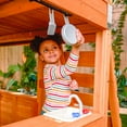 KidKraft Falcon Ridge Wooden Swing Set / Playset with Kitchen, Slides