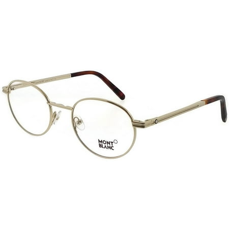 Montblanc MB0730-032-51 Round Men’s Gold Frame Clear Lens Eyeglasses No (Best Place To Replace Eyeglass Lenses)