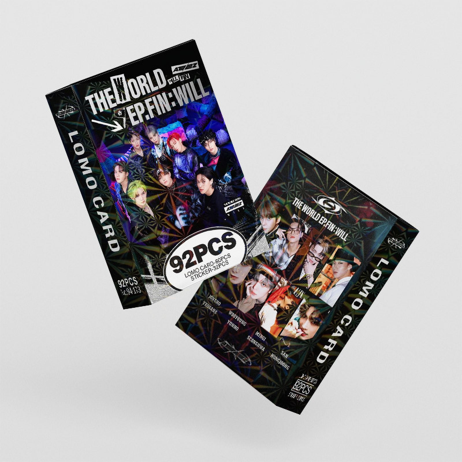 ATEEZ ユノ US限定 walmart特典 pew verトレカ Brand name kaizukichin 92pcs boxed photo card ATEEZ new
